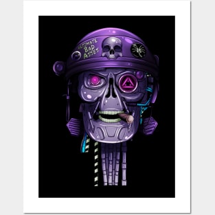 Retro Robo Skull Posters and Art